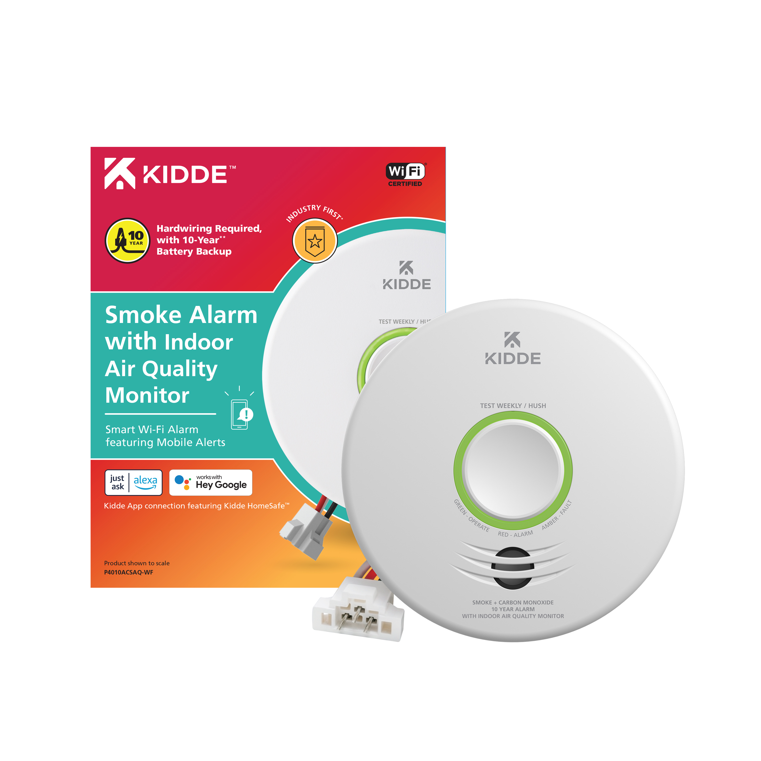 Smoke Alarm with Indoor Air Quality Monitor Kidde